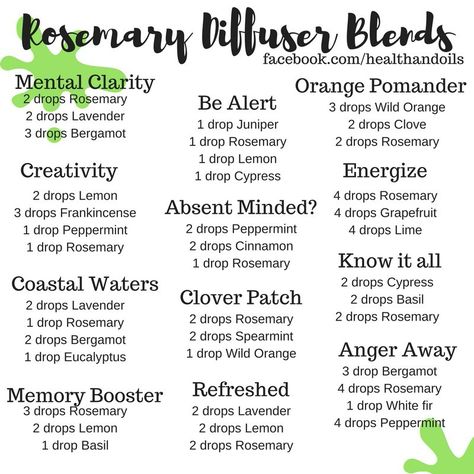 Rosemary diffuser blends Rosemary Diffuser Blends, Doterra Diffuser Blends, Rosemary Essential Oil, Doterra Essential Oils Recipes, Essential Oil Diffuser Blends Recipes, Young Living Essential Oils Recipes, Recipes Fall, Essential Oil Diffuser Recipes, Oil Diffuser Recipes