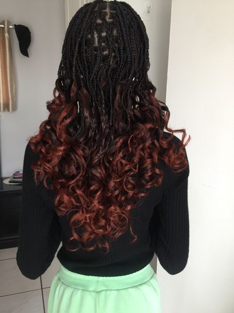 #braids #layerd #frenchcurlbraids Short French Curls Braids Black Women, Layered French Curls Braids Black Women, Layered Braids With Curly Ends, French Curls Braids Short, French Curls Braids, Birthday Braids, Curled Box Braids, French Curl Braids, French Curls