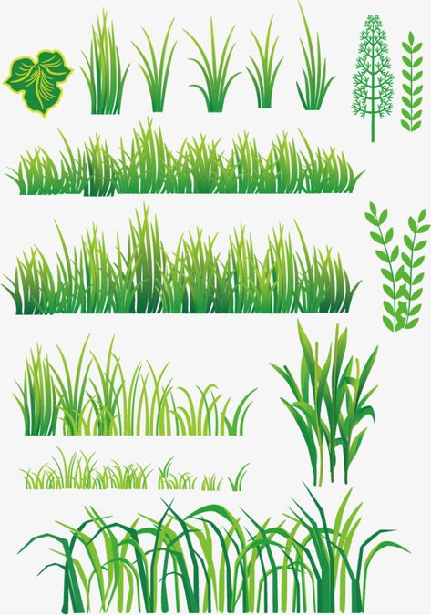 Vector Grass, Grass Silhouette, Grass Clipart, Grass Drawing, Art Mini Toile, Grass Vector, Digital Tutorial, Grass Painting, Piskel Art