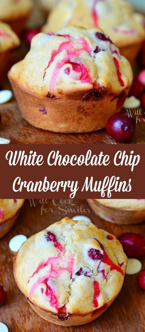 Cranberry Orange Muffin Recipe, Orange Muffin Recipe, Sourdough Muffins, White Chocolate Muffins, Happy Habits, Baking Breads, Breakfast Recipies, Cranberry Orange Muffins, Muffins Recipes