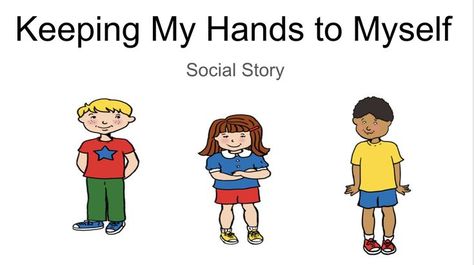 Social Story Hitting, Initiating Conversation, Quotes Therapy, September Activities, Social Skills Activities, Hands To Myself, Social Story, Skills Activities, Social Stories