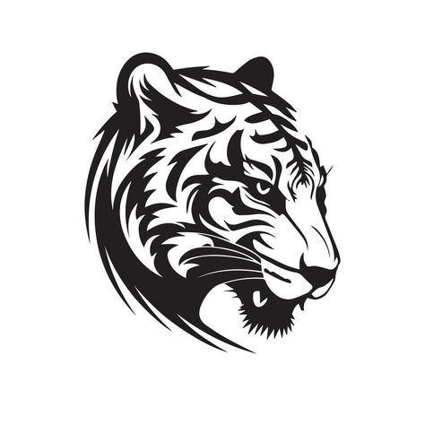 Tiger Icon, Tiger Outline, Cricut Animals, Tiger Vector, Create Logo Design, Tiger Tattoo Design, Tiger Art, Tiger Tattoo, Tiger Head