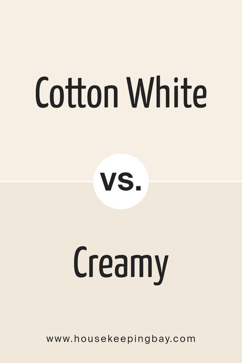 Cotton White SW 7104 by Sherwin Williams vs Creamy SW 7012 by Sherwin Williams Sherwin Williams Creamy, Cotton Painting, Sherwin Williams Paint Colors, White Paint Colors, Warm Undertone, Trim Color, Coordinating Colors, Sherwin Williams, Paint Color