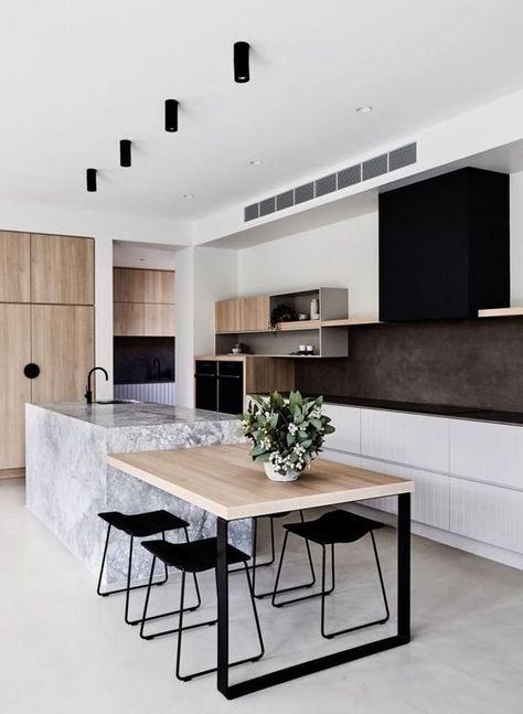 What kitchen fits your style the best according to your zodiac sign Scandinavian Kitchen Renovation, Modern White Kitchen Design, Modern Scandinavian Kitchen, Modern Konyhatervezés, Stil Industrial, White Kitchen Design, Scandinavian Kitchen, Beautiful Houses, Modern Scandinavian