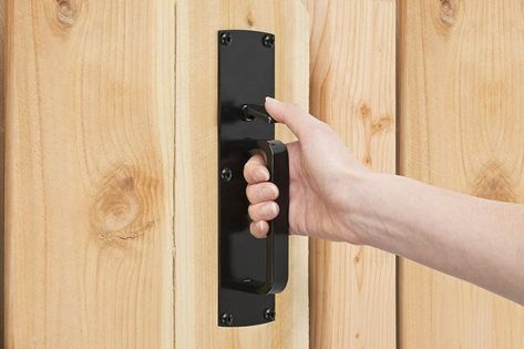 The Best Gate Latches to Keep Your Yard Secure in 2022 - Bob Vila Gate Door Latch, Modern Gate Hardware, Double Sided Gate Latch, Outdoor Gate Handles, Outdoor Gate Hardware, Gate Latches Hardware, Gate Hardware Outdoor, Gate Latch Ideas Diy, Gate Locks Outdoor