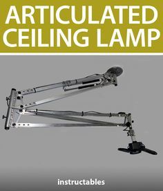 MichaelD483's articulated ceiling lamp makes it easier to illuminate certain areas of the room. #Instructables #workshop #lighting #Fusion360 #CNC Workshop Lighting Ideas, Workshop Lighting, Ceiling Lights Diy, Modern Wooden Doors, Lamp Inspiration, Coping Saw, Good Lighting, Home Studio Setup, House On Stilts