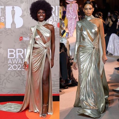 Check the Tag on Instagram: "Who: Jodie Turner-Smith Wearing: Zuhair Murad SS23 Couture Where: 2023 BRIT Awards" Jodie Turner, Brit Awards, Zuhair Murad, Red Carpet, Carpet, Couture, Tags, Red, How To Wear