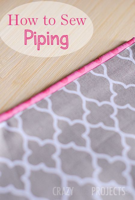 Sew Piping, How To Make Piping, Sewing Classes For Beginners, Sewing Piping, Costura Diy, Beginner Sewing Projects Easy, Sewing Class, Sewing Lessons, Sewing Projects For Beginners