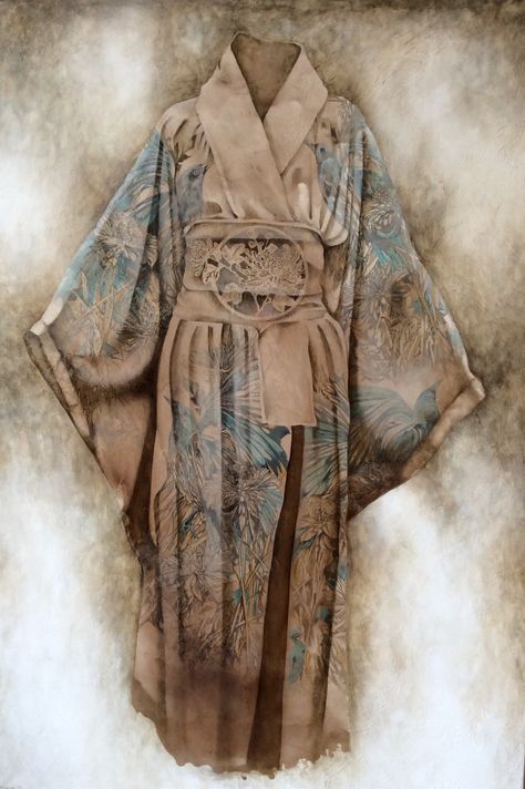 Brown Kimono, Art Connection, Affordable Artwork, Bonnie N Clyde, Modern Artists, Fashion Inspiration Design, Japanese Outfits, The Glory, Affordable Art