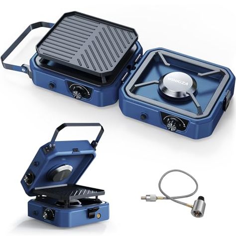 Stove With Griddle, Propane Camp Stove, Butane Stove, Cooking Torch, Portable Gas Stove, Camp Stove, Propane Stove, Portable Stove, Outdoor Stove