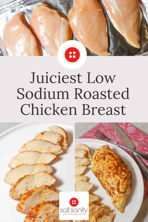 This is hands down the Juiciest Low Sodium Chicken Breast Recipe ever! It's simple to make and consistently delicious and juicy, of course. Say goodbye to bland, dry chicken breasts forever! Low Sodium Chicken Breast Recipes, Juicy Chicken Breast Recipes, Easy Low Sodium Recipes, Homemade Italian Sausage, Low Sodium Snacks, Chicken Boneless Breast Recipes, Low Salt Diet, Recipe Using Chicken, Chicken Breast Recipe