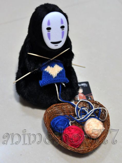 Studio Ghibli, Spirited Away, Kaonashi Knit Plush Hayao Miyazaki Art, Miyazaki Art, The Cat Returns, Ghibli Art, No Face, Howls Moving Castle, Hayao Miyazaki, Miyazaki, Film Serie