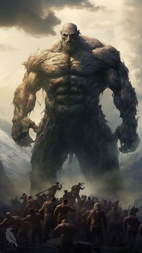 Human Giant, Movies Art, Apocalypse Aesthetic, Magical Creature, Fantasy Sci Fi, Giant Monsters, Monster Concept Art, Creatures Of The Night, Fantasy Creatures Art