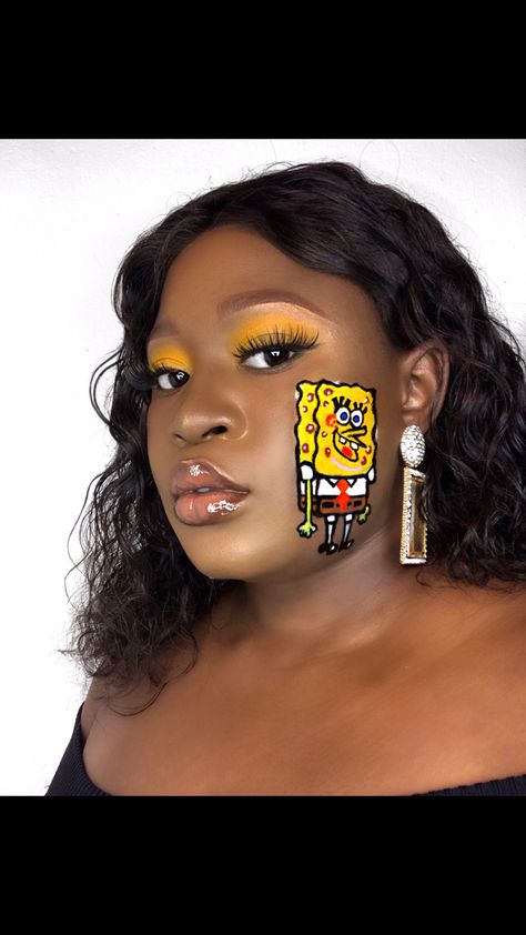 Spongebob Animation, Spongebob Makeup, Sponge Bob Square Pants, Halloween Makeup Inspiration, Square Pants, Sponge Bob, Spongebob Memes, Halloween Makeup, Twitter Instagram