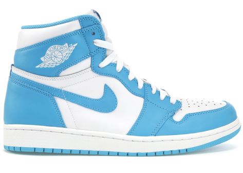 Unc Shoes, Unc Jordans, Air Jordan 1 Unc, Jordan 1 Unc, Nike Shoes Air Force, Skater Shoes, Air Shoes, Wardrobe Makeover, Blue Jordans