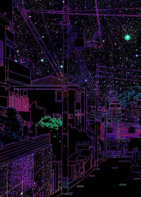 Dark Vaporwave Aesthetic, Dark Vaporwave, Pixel Scenery, Pixel Aesthetic, Dream Photo, Vaporwave Wallpaper, Vaporwave Art, 8bit Art, Dark Purple Aesthetic