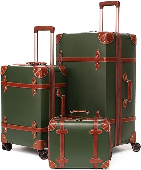 Luggage Sets For Women, Luxury Luggage Sets, Cute Suitcase, Retro Suitcase, Designer Suitcases, Vintage Trunk, Trunk Luggage, Cute Suitcases, Luxury Luggage