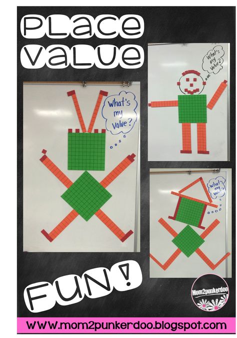 Place Value Project 3rd Grade, Place Value Stem Activities, Place Value Art Project 2nd Grade, Place Value With Food, Grade 3 Place Value Activities, Place Value Projects 2nd Grade, Place Value Art Project, Place Value Activities 2nd, Place Value Art