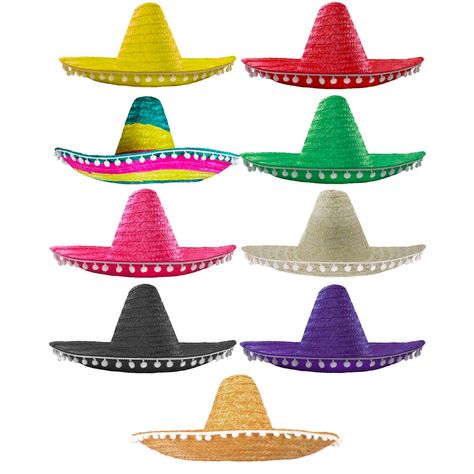 12 X MEXICAN SOMBRERO HAT WILD WESTERN BANDIT FANCY DRESS COSTUME ACCESSORY | eBay Mexican Fiesta Party Outfit, Western Bandit, Halloween Cop, Mexican Sombrero Hat, Mexican Sweets, Truck Hat, Mexican Sombrero, Bach Bash, Sombrero Hat