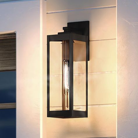 Modern Farmhouse Outdoor, Modern Exterior Lighting, Farmhouse Wall Sconces, Outdoor Lighting Ideas, Exterior Lights, Exterior Light Fixtures, Farmhouse Outdoor, Farmhouse Industrial, Outdoor Pendant Lighting