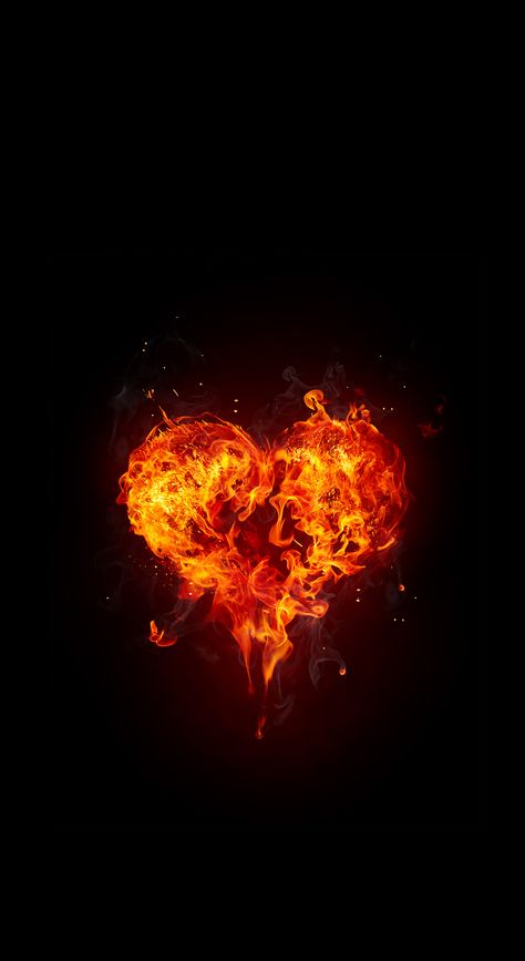 Heart On Fire, Fire Heart, Wallpaper Backgrounds, Wattpad, Tattoos