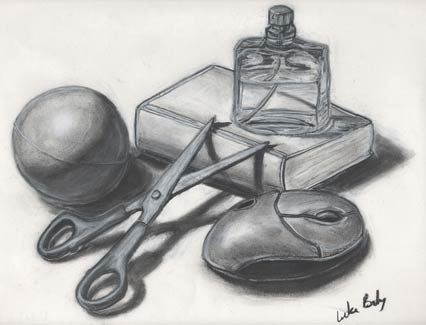 Objective Drawing, Drawing Assignments, Still Life Sketch, Composition Drawing, Shadow Drawing, Perspective Drawing Architecture, Realistic Pencil Drawings, Observational Drawing, Art Charcoal