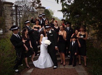 @Heather Barlow  - 40's themed wedding... Kyle's looking at Maybe a zuit-suit Zoot Suit Wedding, Gangster Wedding, Old School Wedding, 40s Wedding, Bonnie Und Clyde, Hollywood Glam Wedding, Old Hollywood Wedding, Hollywood Theme, Wedding Movies