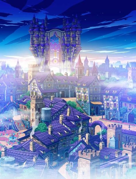 Daybreak town - Kingdom hearts union x/Unchained key Kingdom Hearts Wallpaper, Kingdom Hearts Fanart, Kingdom Hearts Art, Kingdom Heart, Best Profile Pictures, Kingdom Hearts 3, Heart Background, Union Square, Environment Concept Art