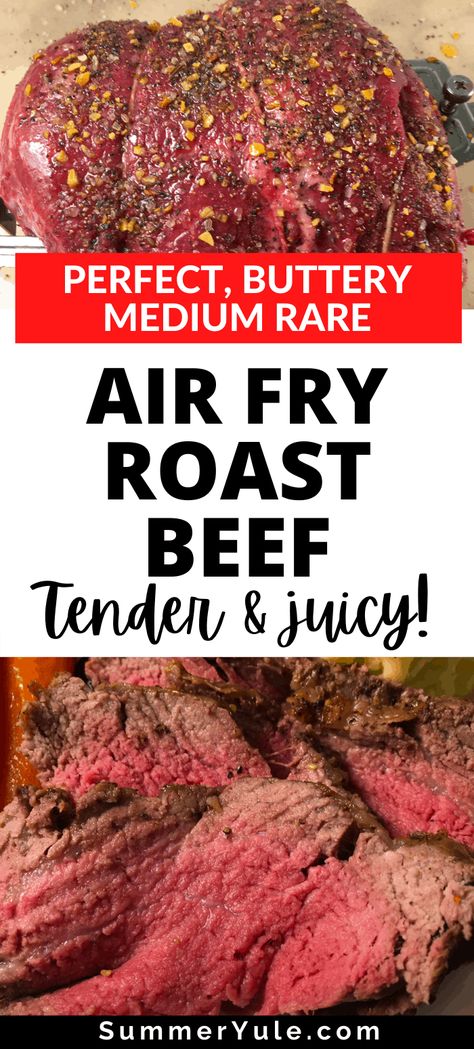 Air Fryer Roast Beef, Air Fryer Recipes Beef, Air Fryer Roast, Easy Easter Dinner, Chuck Roast Recipes, Sirloin Tip Roast, Roast Lamb, Air Fryer Cooking Times, Cooking A Roast