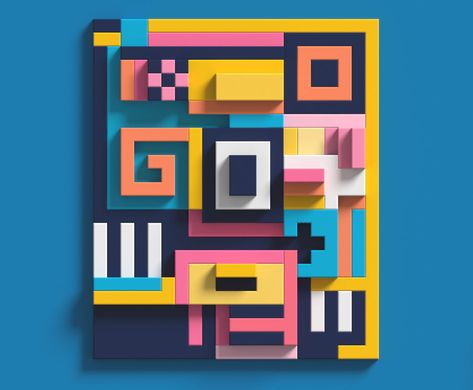 Pixel art: 31 retro examples | Creative Bloq Prateek Vatash, Pixel City, Lego Dots, Structural Drawing, Storage Cubes, Abstract Graphic Design, Wood Art Projects, Cool Pixel Art, Layered Art