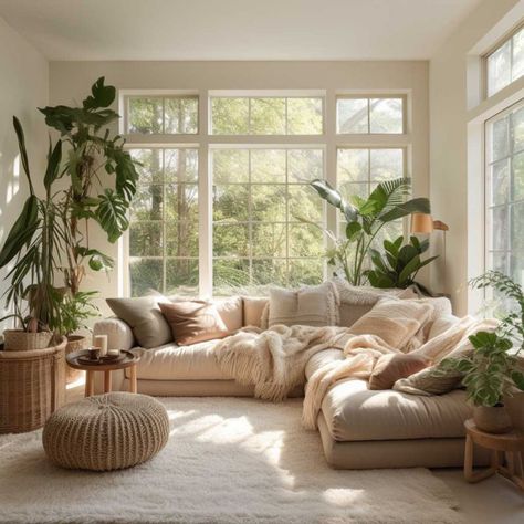 Cloud Couch Living Room Decor Bohemian, Living Room Ideas Cloud Couch, Living Room L Couch Ideas, Dove Couch Living Room, Beige Comfy Couch, Cosy Interior Living Room, Khaki Couch Living Room Ideas, Ivory Couch Living Room Ideas, Modern Living Room Tan Couch