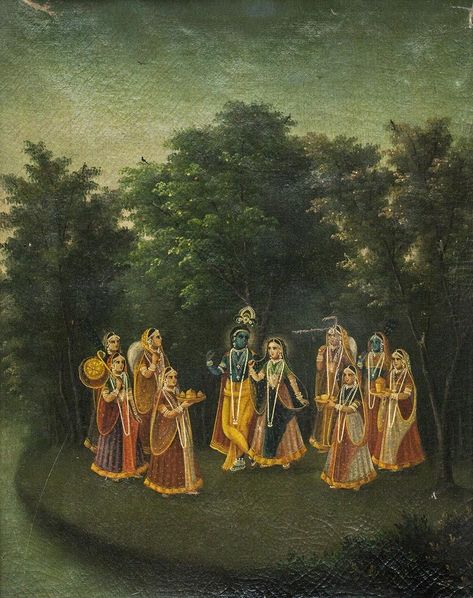 Radha Krishna Vintage Painting, Indian Traditional Paintings, Lavish Lifestyle, Buddhist Art Drawing, Radhe Shyam, Indian Art Gallery, Ancient Paintings, Unknown Facts, Pichwai Paintings