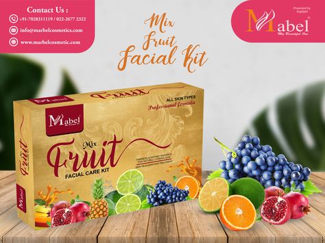 Mabel Mix Fruit Facial Kit  #Mabel #Dailycare #mixfruitfacialkit #Facial #Mybeautifulone #Beautyproducts #care #Mybeautifulone #Glow  Benefits of Mabel mix fruit facial kit  Mix fruit facial helps you to improve your skin naturally & makes softer & smoother skin. Reduce the effects environmental stressors & makes glowing skin. Fruit Facial, Mix Fruit, Facial Kit, Mixed Fruit, Smoother Skin, Facial Care, Glowing Skin, Your Skin, Skin Types