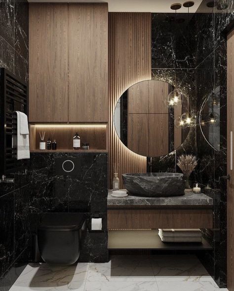 تصميم دورة مياه, Bathroom Design Black, Bathroom Decor Luxury, Washroom Design, Bad Inspiration, Bathroom Design Decor, Toilet Design, Tiles Design, Bathroom Inspiration Decor