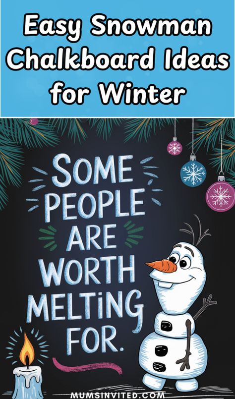 Bring a festive touch to Winter 2024 with easy & creative Snowman-themed chalkboard art! Perfect for home, restaurants, or Starbucks, these DIY ideas include cute snowmen, fun quotes, & winter-themed designs that are both simple & modern. Add a touch of inspiration with Disney characters like Olaf making it a great choice for kids & adults alike. With a blend of funny, merry & heartwarming Snowman Winter chalkboard ideas, create a cozy holiday vibe that celebrates this frosty winter season. Snowman Chalkboard Art, Snowman Sayings, Chalkboard Art Easy, Winter Chalkboard Ideas, Winter Solstice Quotes, Art Easy Ideas, Winter Chalkboard, Whiteboard Quotes, Hello January Quotes