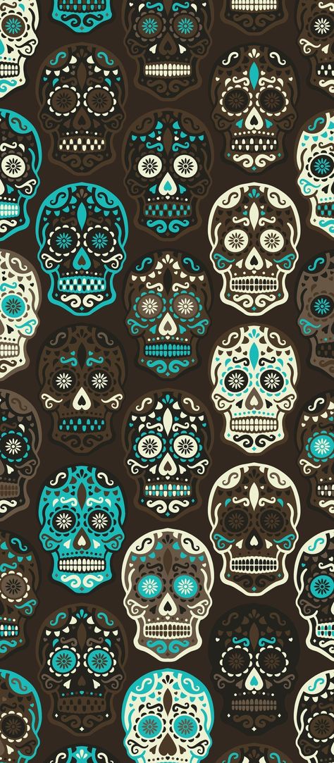 Face Skeleton, Sugar Skull Wallpaper, Day Of The Dead Art, Candy Skulls, Zucca Halloween, Sugar Skull Art, Skull Artwork, Skull Face, Skull Wallpaper