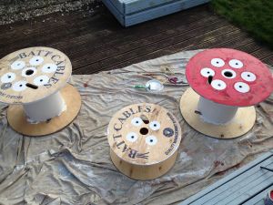 What to do with a cable reel? | EYFSMatters Cable Reel Ideas Eyfs, Cable Reel Ideas, Recycled Pallet Furniture, Cardboard Tube Crafts, Cable Reels, Spool Tables, Outdoor Play Spaces, Halloween Decorations For Kids, Cable Reel