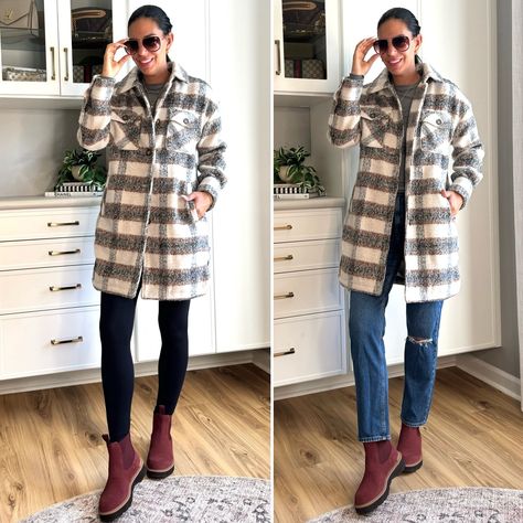 The perfect shacket transitioning into Fall. Wearing a small Waterproof Sorel Chelsea Boots - sized up a half size

#LTKU#LTKSaleAlert#LTKCon
https://liketk.it/4PLsr Chelsea Boots Outfit Women Fall, Sorel Chelsea Boot, How To Style Chelsea Boots, Chelsea Boot Outfits Women, Chelsea Boots Outfit, Styling Chelsea Boots, Plaid Shacket, Scarf Dress, Fall 2024