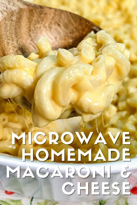 Macaroni And Cheese Recipe Easy, Homemade Macaroni And Cheese Recipe, Homemade Macaroni Cheese, Homemade Macaroni And Cheese, Easy Microwave Recipes, Microwave Pasta, Macaroni And Cheese Casserole, Microwave Recipe, Easy Cheese Recipes