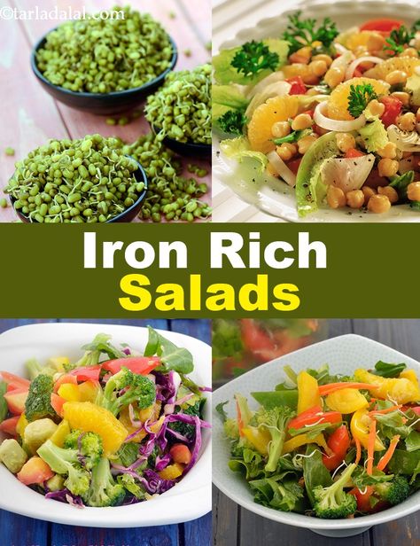 Anemic Diet, Iron Diet, Diet Salad Recipes, Indian Salads, Salad Lettuce, Foods With Iron, Salads Recipes, Foods High In Iron, Pecan Salad