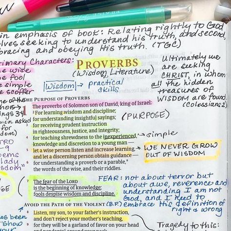 Kristin Nave | All Things Bible🌿 on Instagram: "There is a wisdom drought in our world. And lately I’ve felt this drought in my heart in areas too; I’m struggling to know what to do, what decisions to make. Anyone else? But this week as I dove into Proverbs I was reminded that God’s word offers all wisdom, and it is the wisdom we deeply need, even if we are turning to so many other sources first. I was so moved by Proverbs 1:20 which tells us that the wisdom found in this book is not just of Proverbs Chapter 1 Bible Notes, Proverbs 1 Journaling, Book Of Proverbs Bible Studies, Proverbs Bible Study Notes, Proverbs Bible Notes, Proverbs 1 Bible Journaling, 1 Kings Bible Journaling, Proverbs Bible Journaling, Bible Study Proverbs