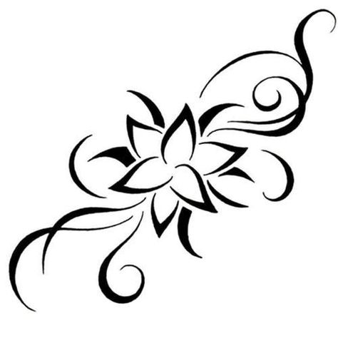 Tato Henna, Muster Tattoos, Flower Stencil, Stencil Patterns, Flower Tattoo Designs, Tattoo Design Drawings, Creative Tattoos, Tattoo Stencils, Stencil Designs