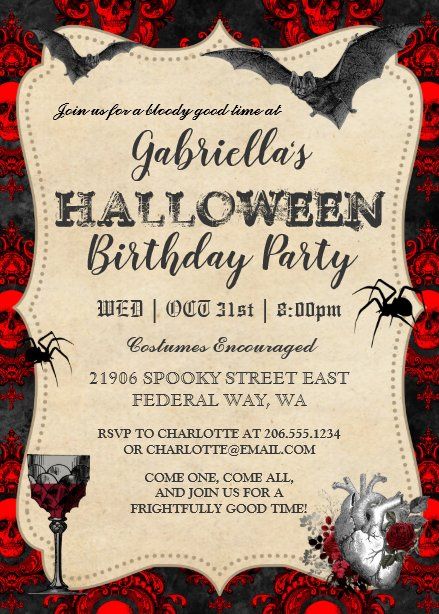 Halloween Invitations | Zazzle Vintage Halloween Invitations, Halloween Invitaciones, Horror Themed Party, Halloween Birthday Party Invitations, Sweet Sixteen Birthday Party Ideas, Halloween Birthday Invitations, Halloween Birthday Party, Halloween House Party, Halloween Party Invitation