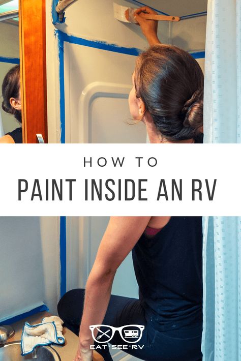 Painting Rv Walls, Camper Studio, Camper Revamp, Rv Organizing, Trailer Redo, Paint Rv, Rv Solar Power, Toyota Dolphin, Rv Interior Remodel