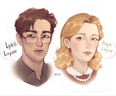 Narcissa And Draco, Hope Lupin, Lyall Lupin, Lupin Fanart, Draco Malfoy, A Boy, Art