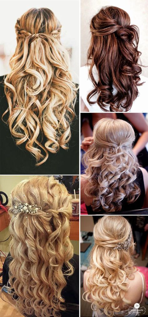 20 fasinating amazing half up half down wedding hairstyles Wedding Hairstyles Medium Length, Romantic Wedding Hair, Best Wedding Hairstyles, Wedding Hairstyles Half Up Half Down, Trendy Wedding Hairstyles, Wedding Hair Down, Half Up Half Down Hair, Wedding Hairstyles For Long Hair, Half Up Hair