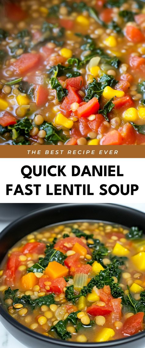 Image for Quick Daniel Fast Lentil Soup Daniel Fast Soups Slow Cooker, Daniel Fast Vegetable Soup, Daniel Fast Smoothies Recipes, Daniel Fast Soup, Soup Recipes Clean Eating, Healthy Soup Recipes Clean Eating, Fast Soup, Daniels Fast, Stews Recipes