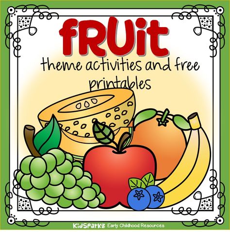 Fruit theme centers, printables and hands-on games to make and use when planning lessons and curriculum for preschool, pre-K and Kindergarten children. Fruits Lesson Plan Preschool, Fruit Theme Activities, Fruit Activities For Toddlers, Fruit Activities For Preschool, Watermelon Activities, September Ideas, Plants Classroom, Tutoring Ideas, Games For Preschool