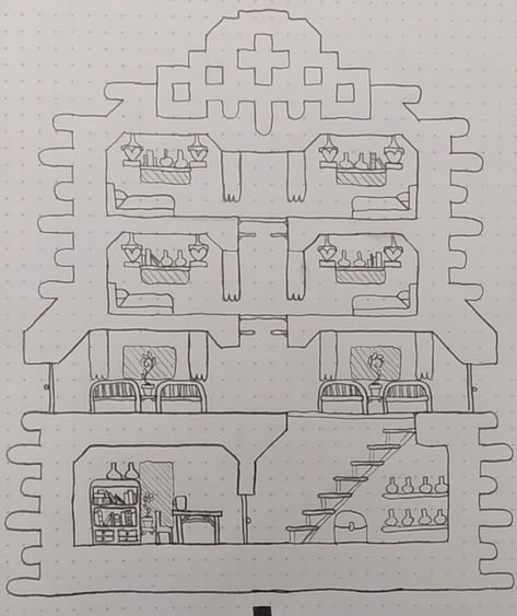 Terraria Hospital, Terraria Nurse House, Terraria Builds, Laboratory Design, Witch Doctor, Hospital Design, Terraria, Terrarium, Minecraft