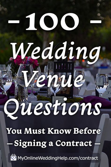 100 plus question ask your wedding venue. This guide takes you through questions to ask yourself before meeting with any venue, all the questions to cover, and what to watch out for in a contract. Read it on the My Online Wedding Help blog. #WeddingVenue #WeddingQuestions #WeddingGuide #WeddingIdeas #Wedding Venue Questions, Wedding Venue Questions, Wedding Planning Help, Wedding Budget Planner, Wedding Questions, Wedding Help, Fun Questions To Ask, Diy Event, Planning Checklist